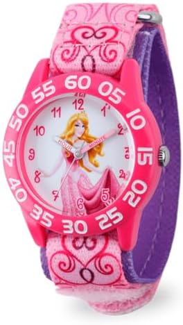 Disney Princess 時計 ピンク Disney Relógio com pulseira de nylon de quartzo analógico e